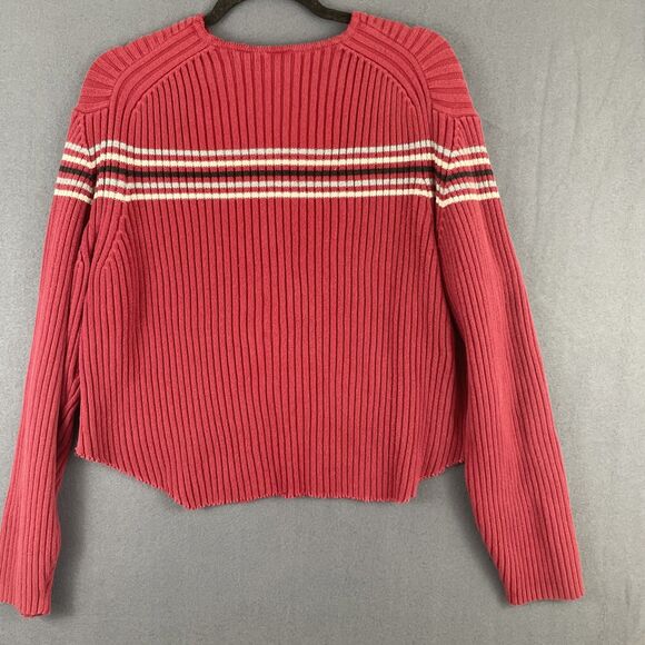 VTG GAP Cropped Sweater Y2K Red Faded - Picture 6 of 6